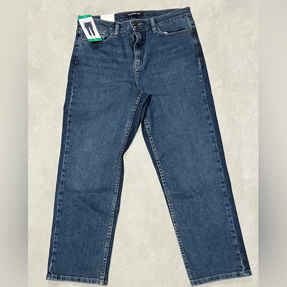 Calvin Klein Jeans Blue Straight Leg Denim